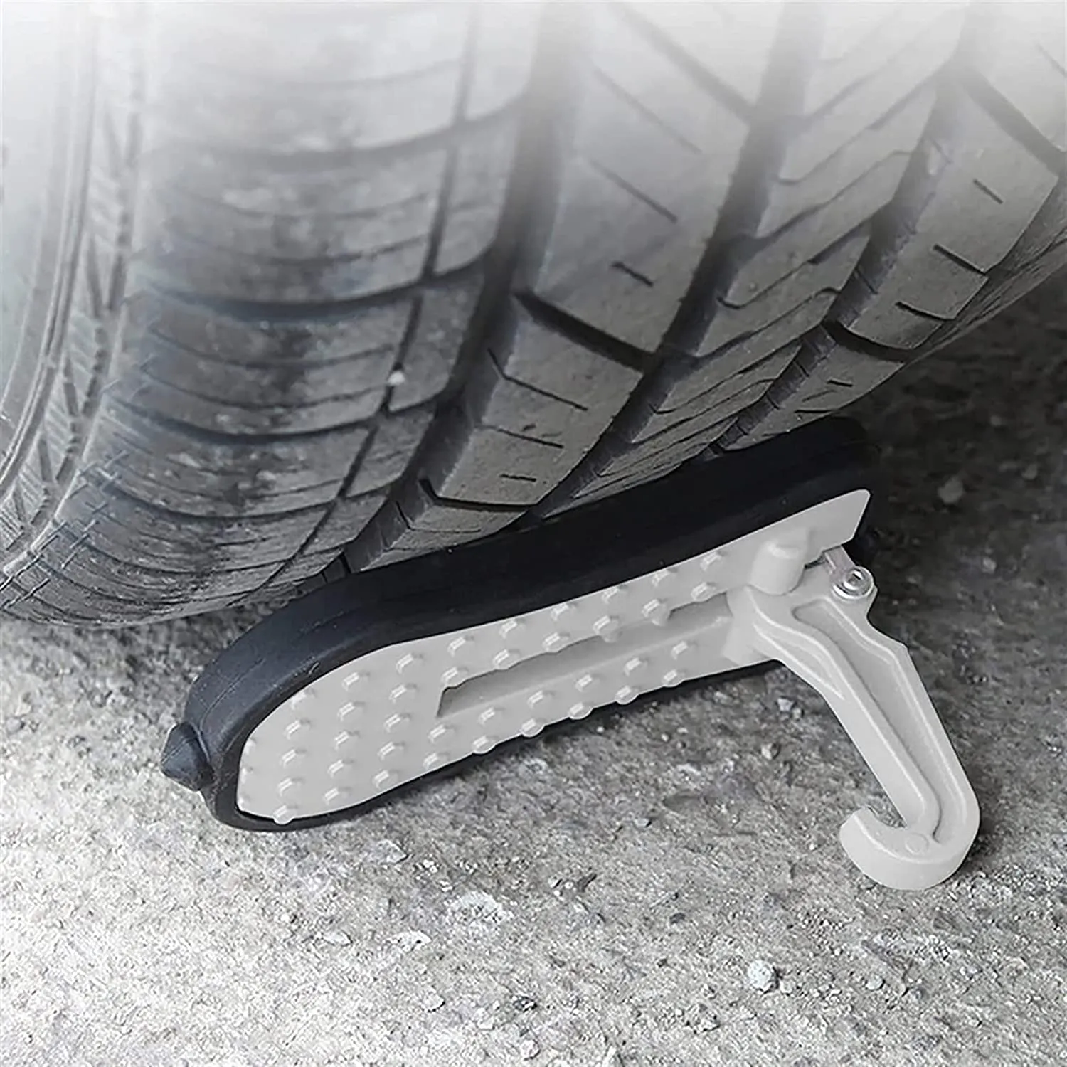 New Vehicle Doorstep Multi-tool, Folding Ladder U Shaped Hook Pedal Foot Pegs Side Step, Allows Easy Access to Rooftop with Safety