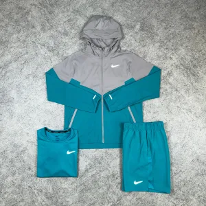 Nike Miler Trio Jacket Set - Light Iron Ore/Dusty Cactus