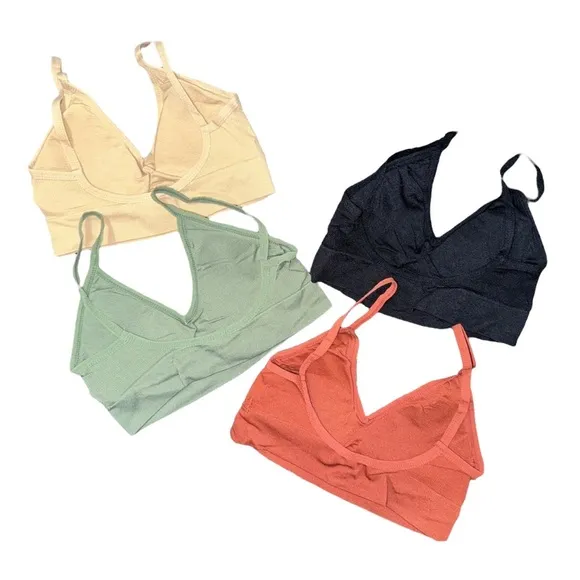 NIP  Bundle of 4  Ribbed Bralettes
