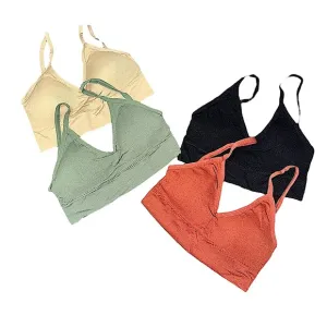 NIP  Bundle of 4  Ribbed Bralettes
