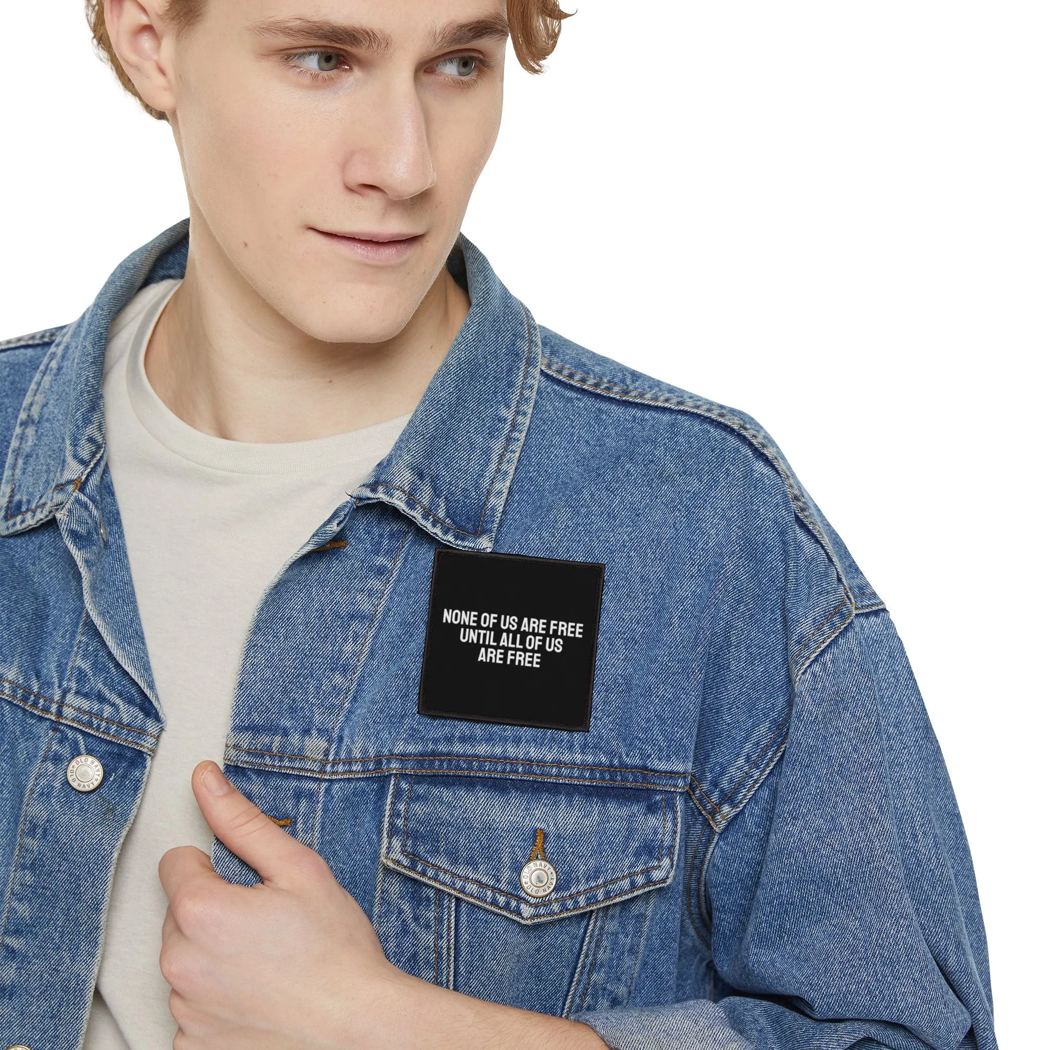 None Of Us Are Free Until All Of Us Are Free - Iron-On Patch