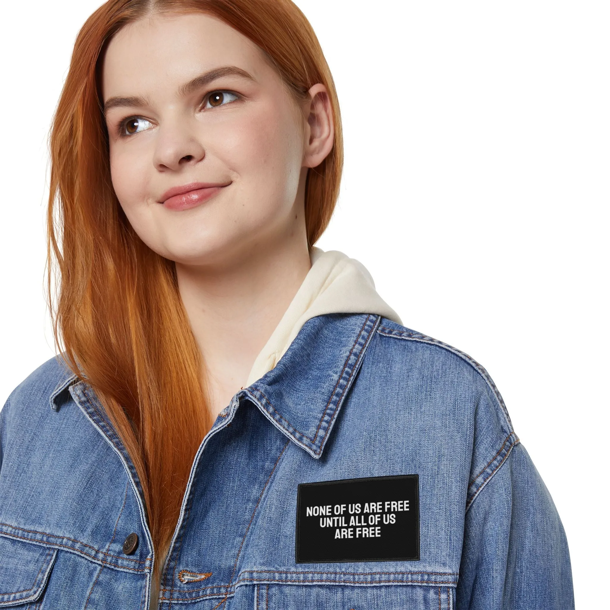 None Of Us Are Free Until All Of Us Are Free - Iron-On Patch