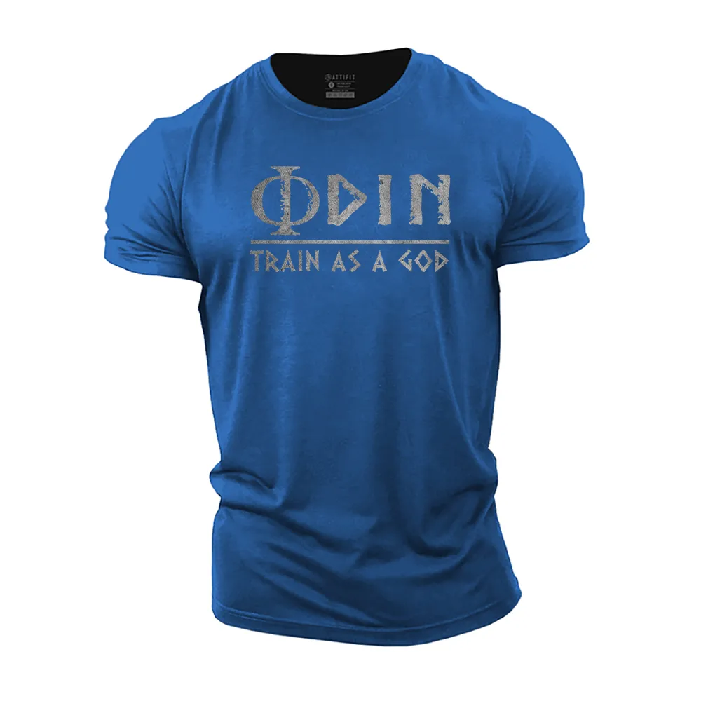 Odin Train as a God Cotton T-Shirt