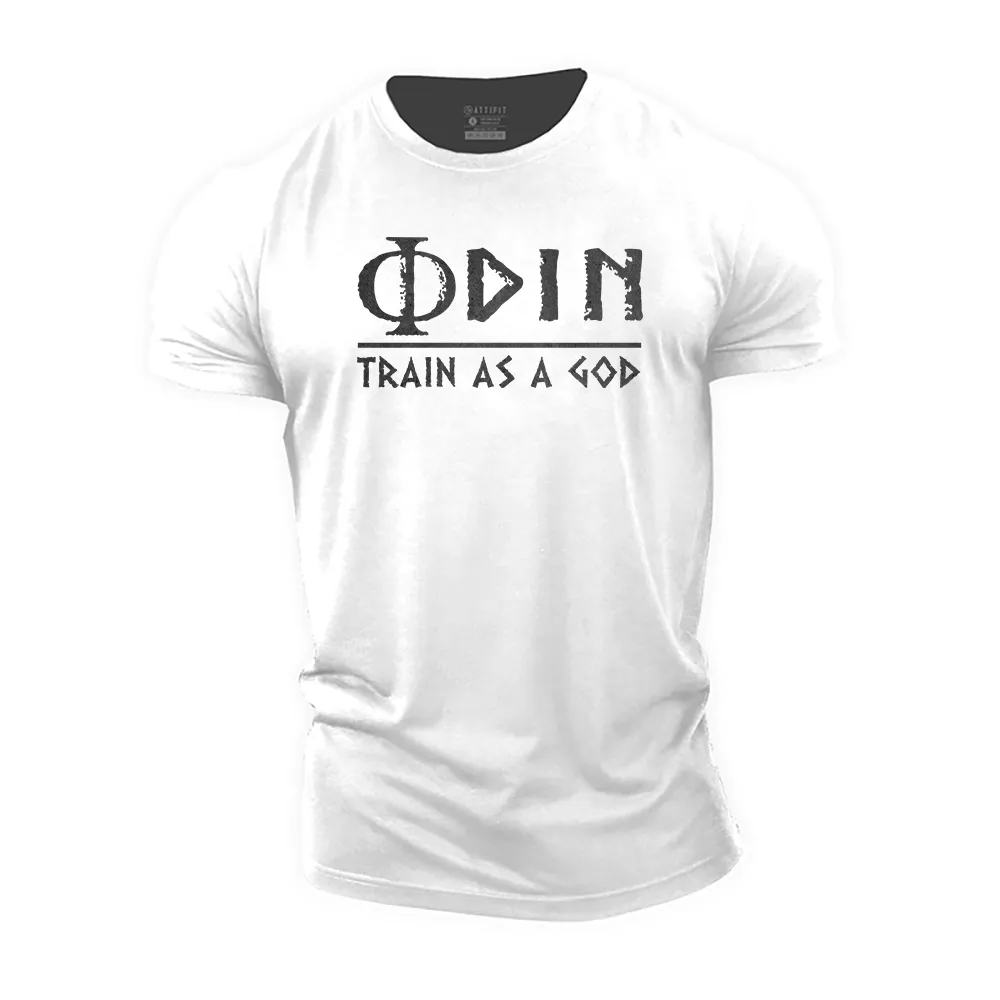 Odin Train as a God Cotton T-Shirt