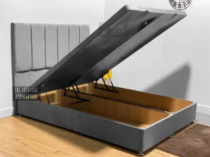 Olivia Panel Ottoman Storage Gas Lift Bed