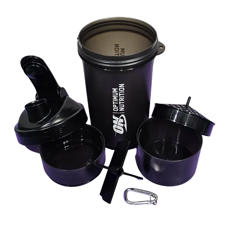 Optimum SmartShake 600ml shaker with Pill and Powder Compartments