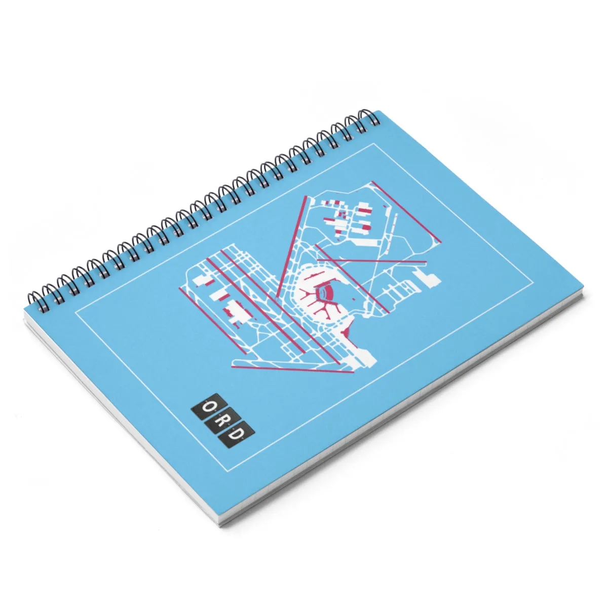 ORD Airport Diagram - Spiral Notebook