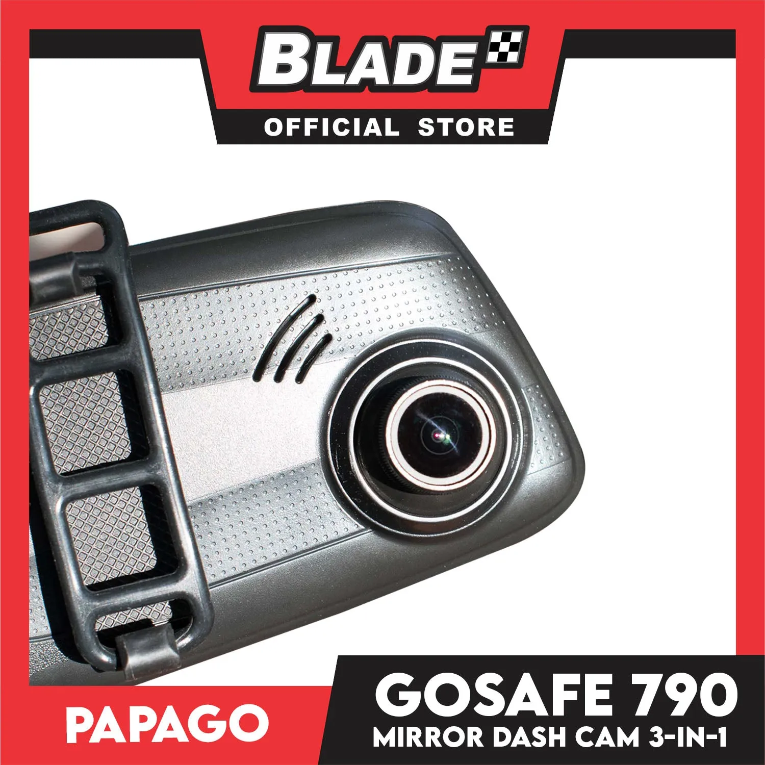 Papago Gosafe 790 Mirror Dash Camera- Front-Rear Reverse Camera