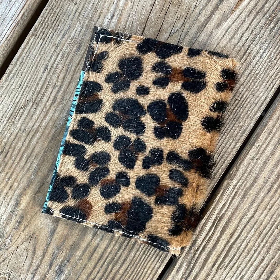 Passport Cover - Leopard w/ Geode Roses