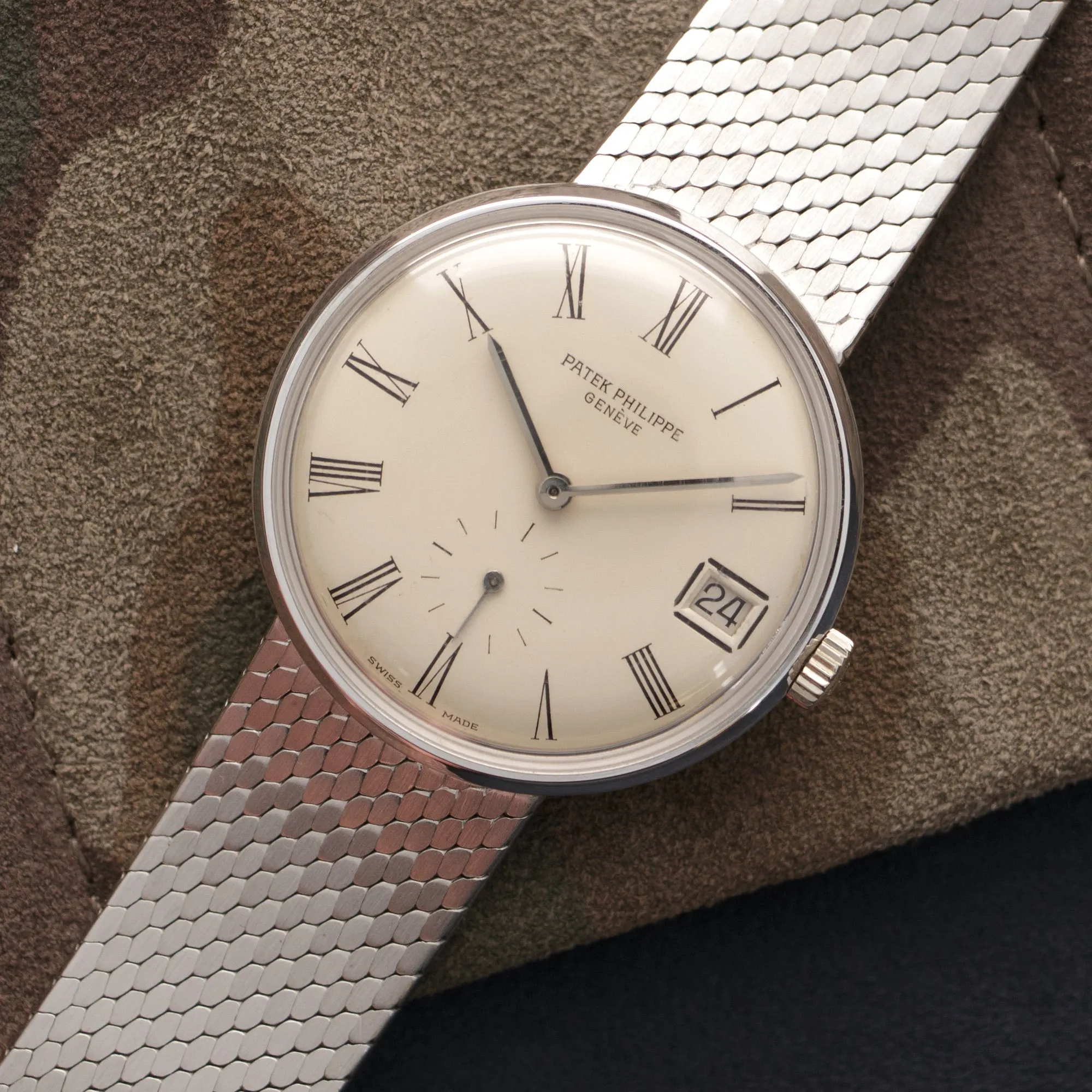 Patek Philippe White Gold Automatic Calatrava Ref. 3514