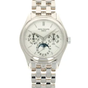 Patek Philippe White Gold Perpetual Calendar Watch Ref. 5136