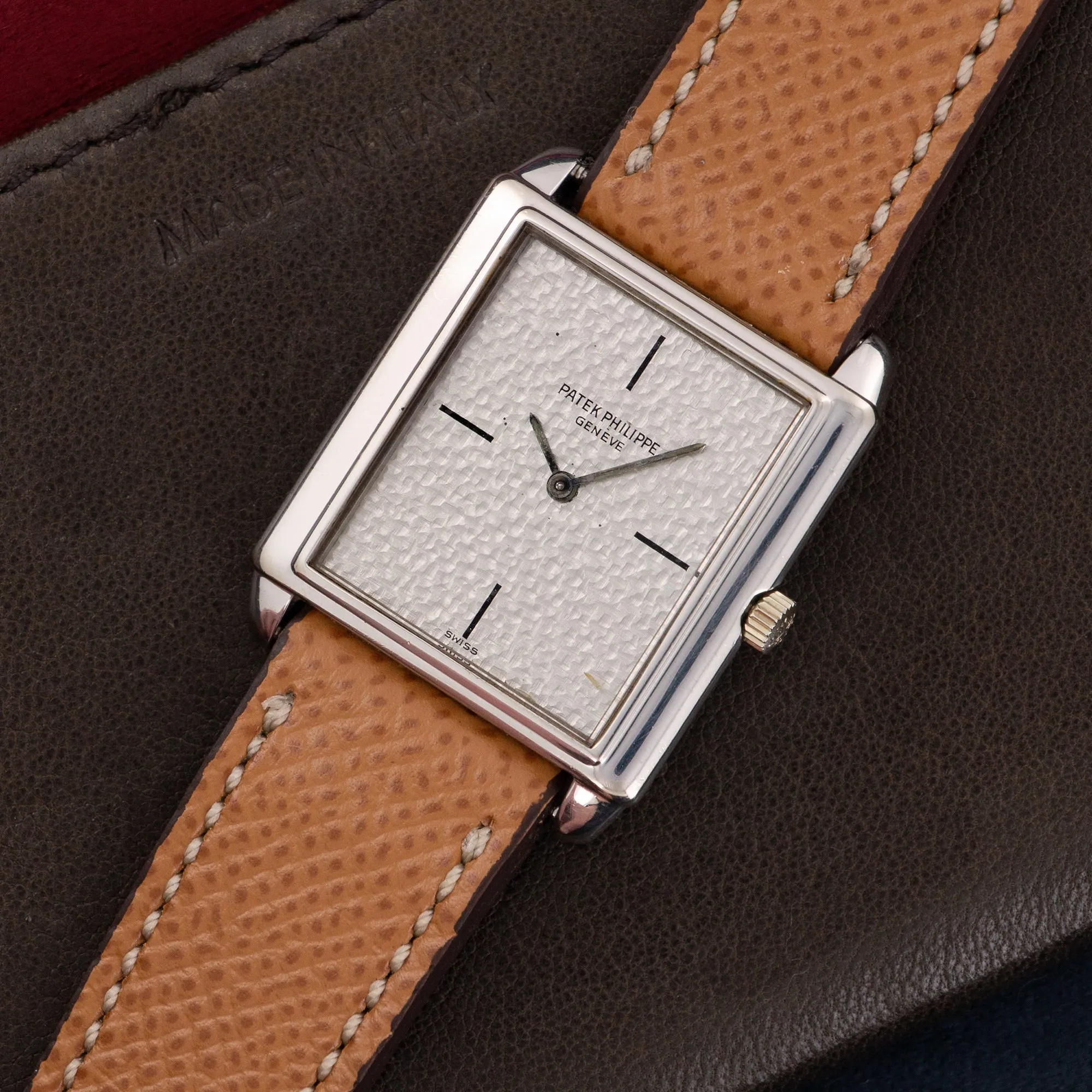 Patek Philippe White Gold Strap Watch, Ref. 3671