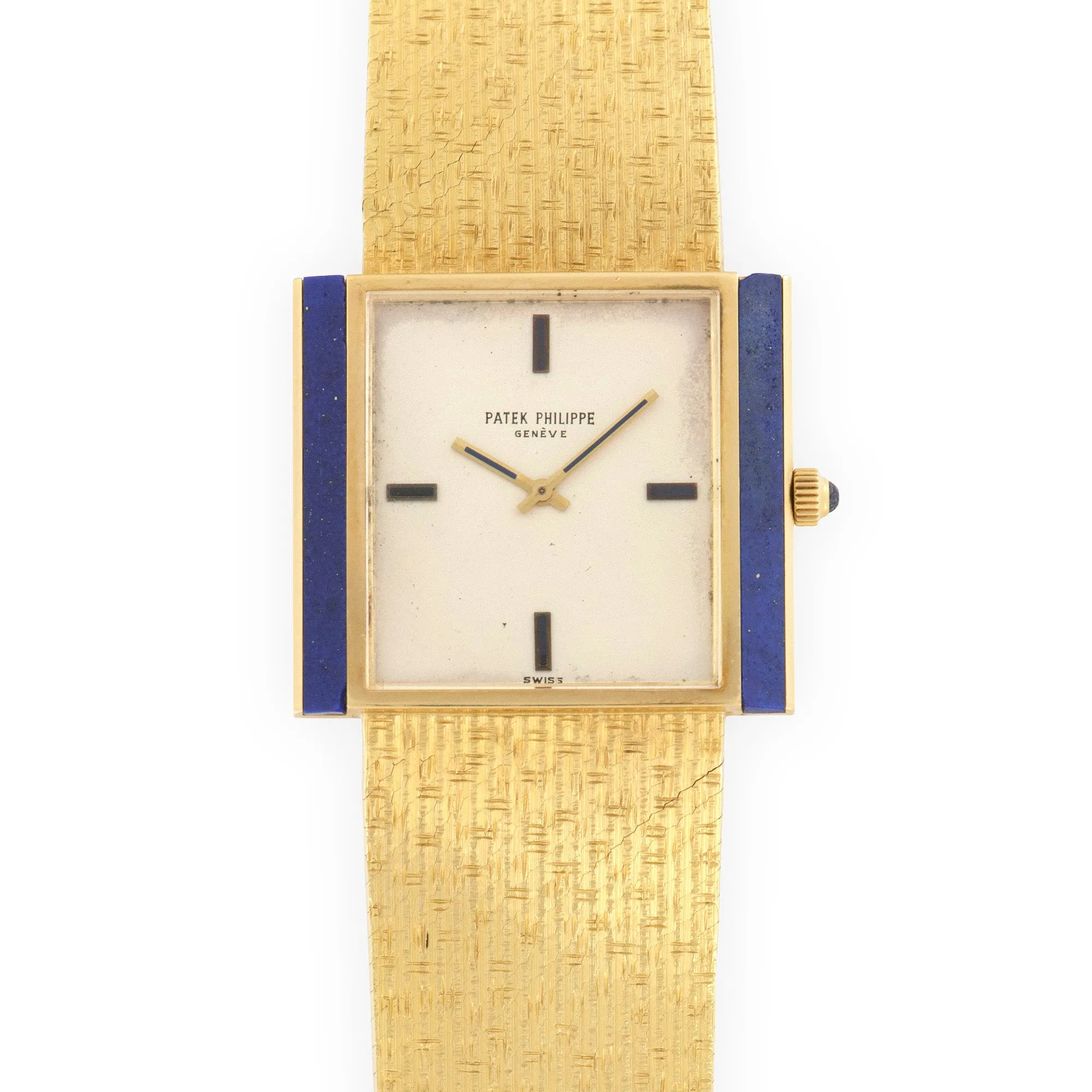 Patek Philippe Yellow Gold Lapis Bracelet Watch Ref. 3578
