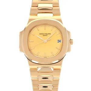 Patek Philippe Yellow Gold Nautilus Watch Ref. 3800