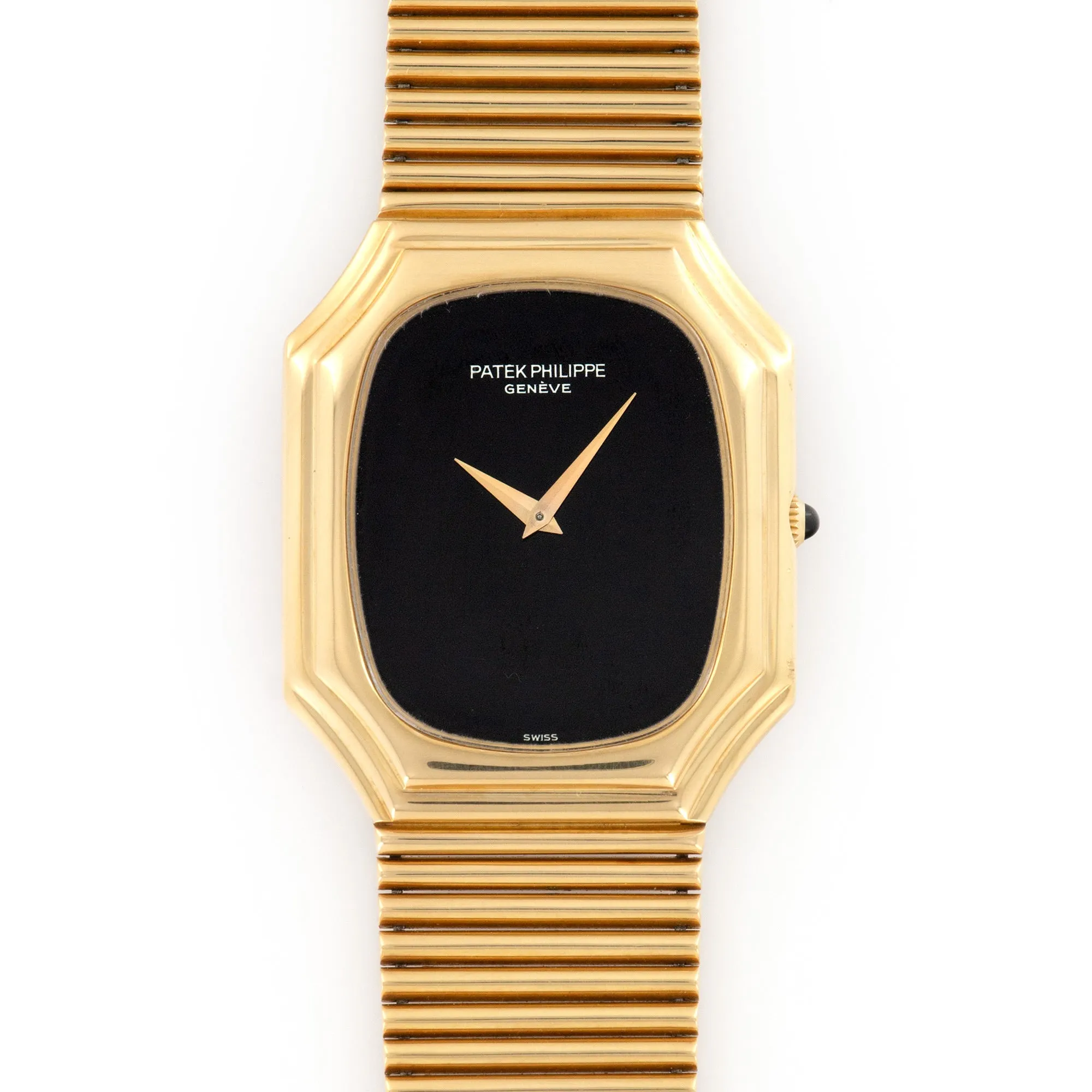 Patek Philippe Yellow Gold Onyx Watch, Ref. 3729