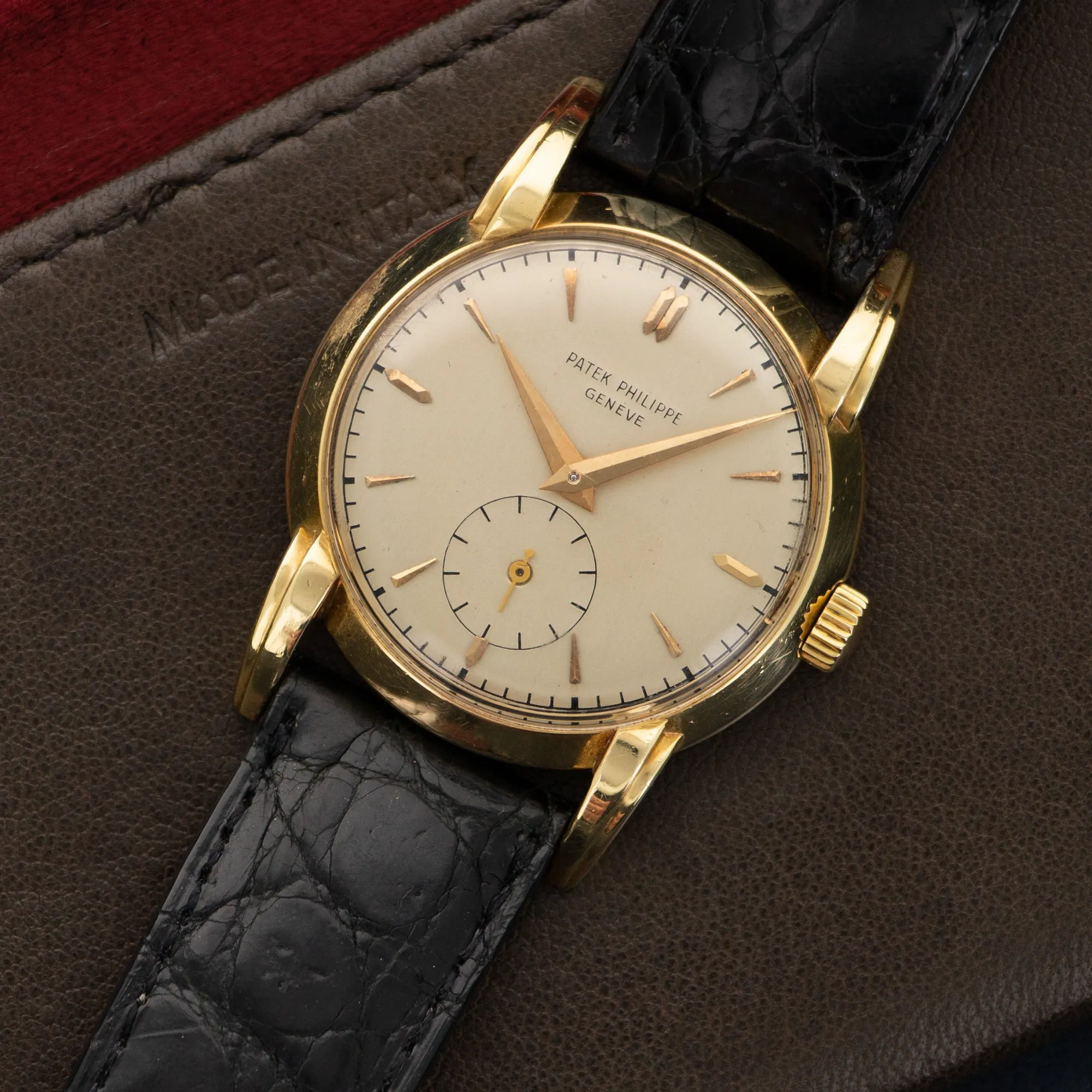 Patek Philippe Yellow Gold Unusual Lugs Watch Ref. 2429