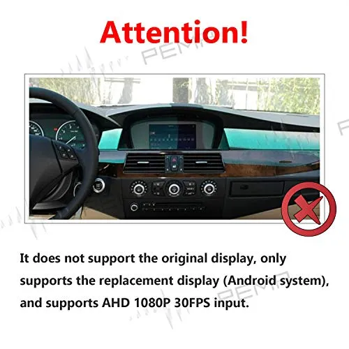 PEMP AHD Rear Camera 1080P 30FPS Parking Rear View Camera for BMW E60 E70 E90 E87 (AHD 110*40)