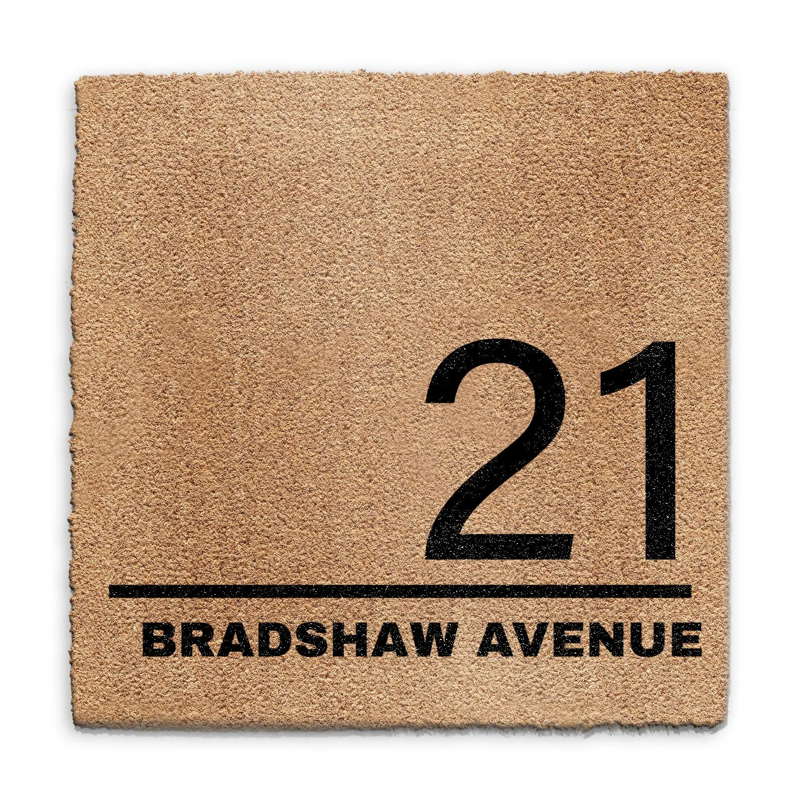 Personalised Doormat with Street Name and House Number
