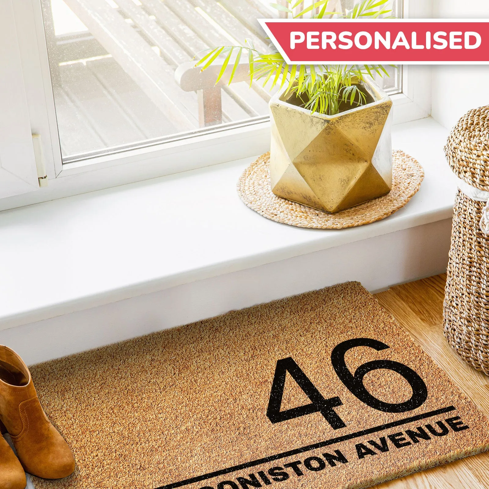 Personalised Doormat with Street Name and House Number
