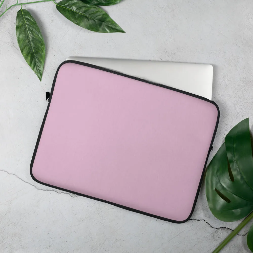 Personalized Laptop Sleeve - Soft Berry with Faux Fur Lining