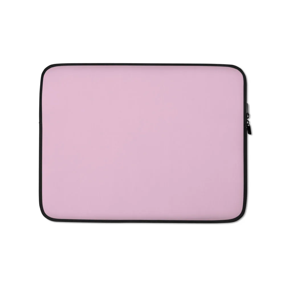 Personalized Laptop Sleeve - Soft Berry with Faux Fur Lining
