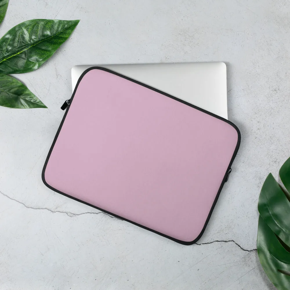 Personalized Laptop Sleeve - Soft Berry with Faux Fur Lining