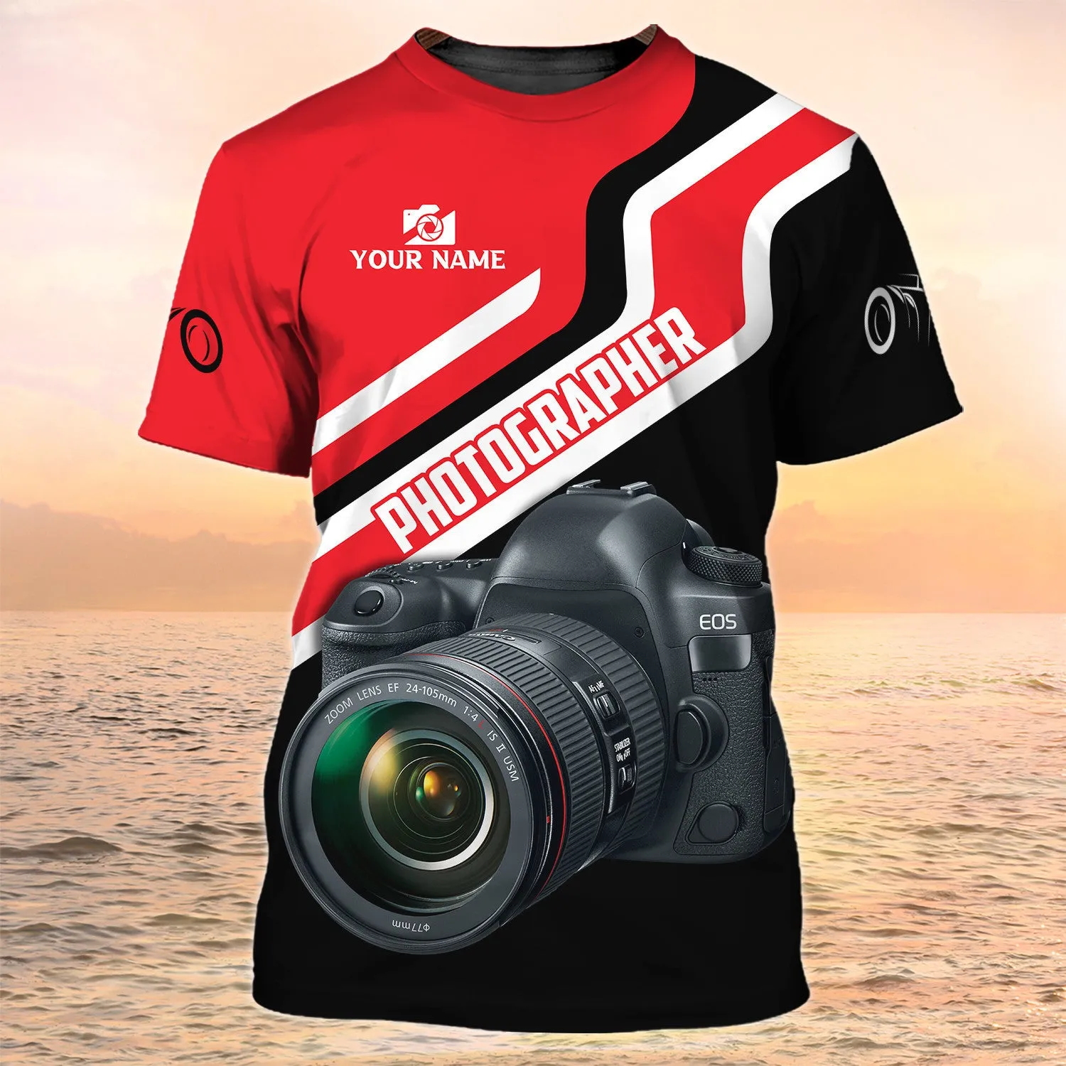Photography Tshirt 3D Camera Shirt I Just Want To Take Photos