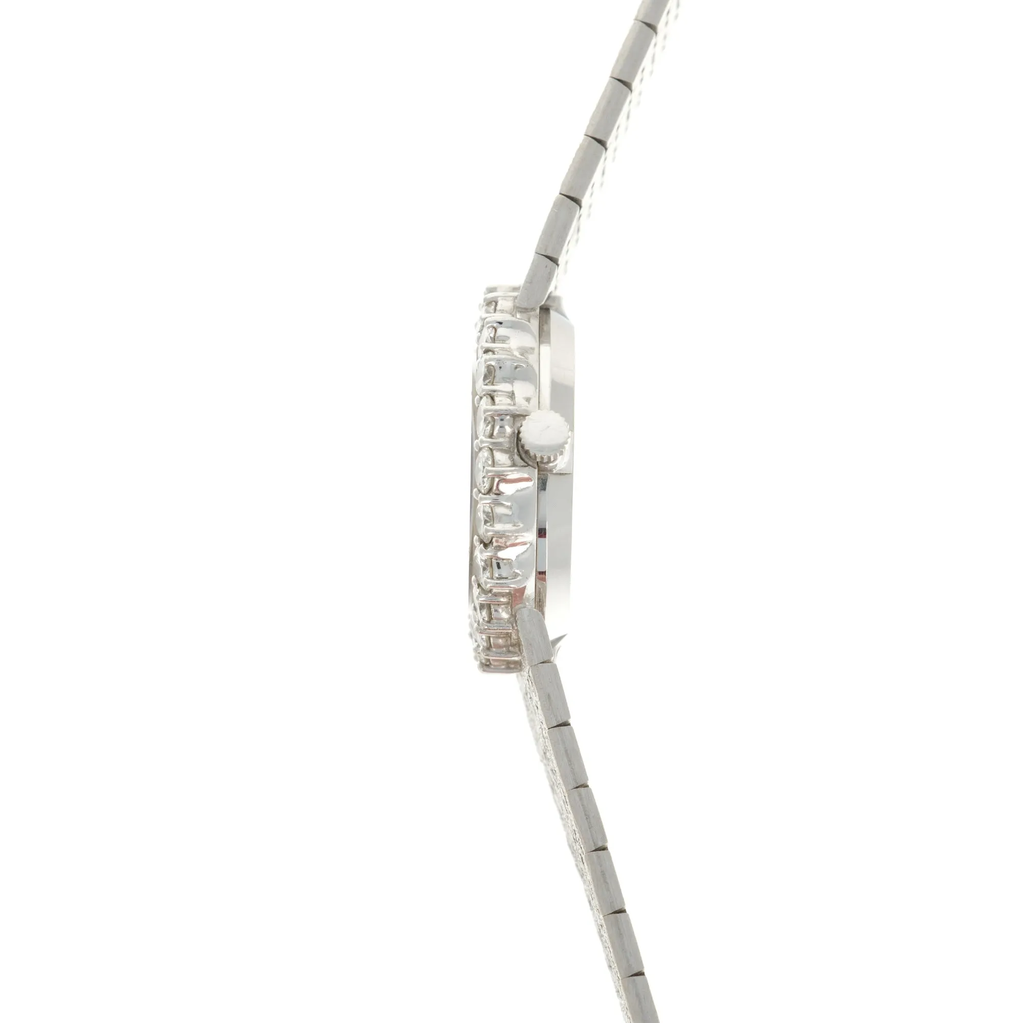Piaget White Gold Diamond Onyx Watch, 1970s