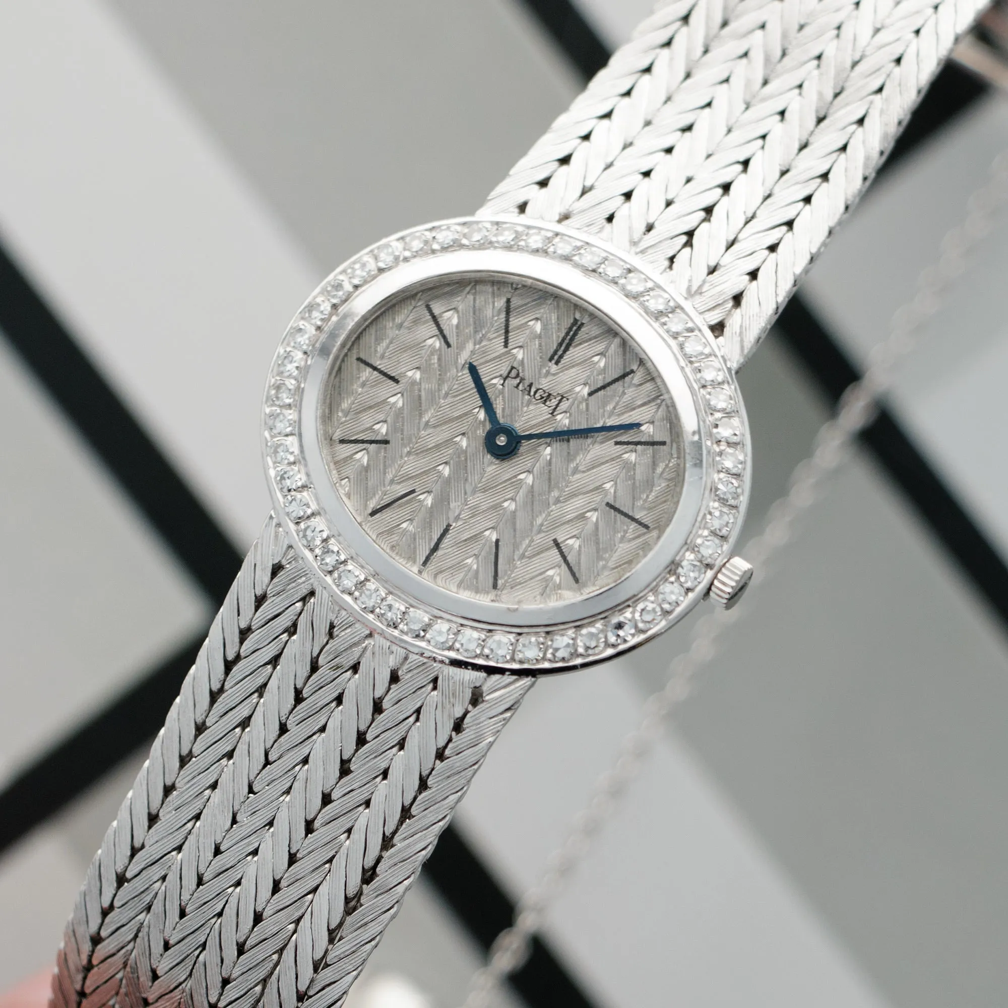 Piaget White Gold Diamond Watch, 1960s