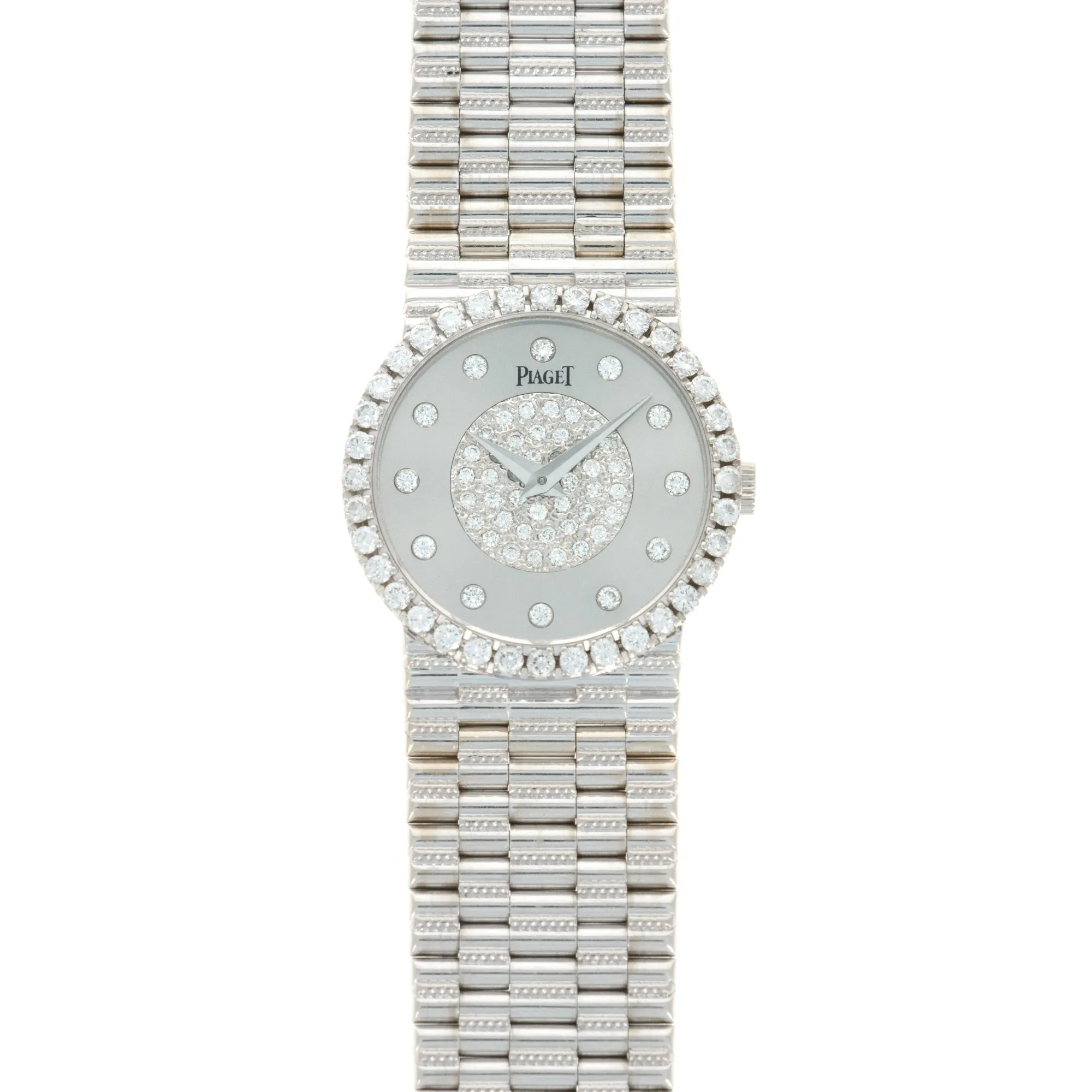 Piaget White Gold Diamond Watch, 1970s