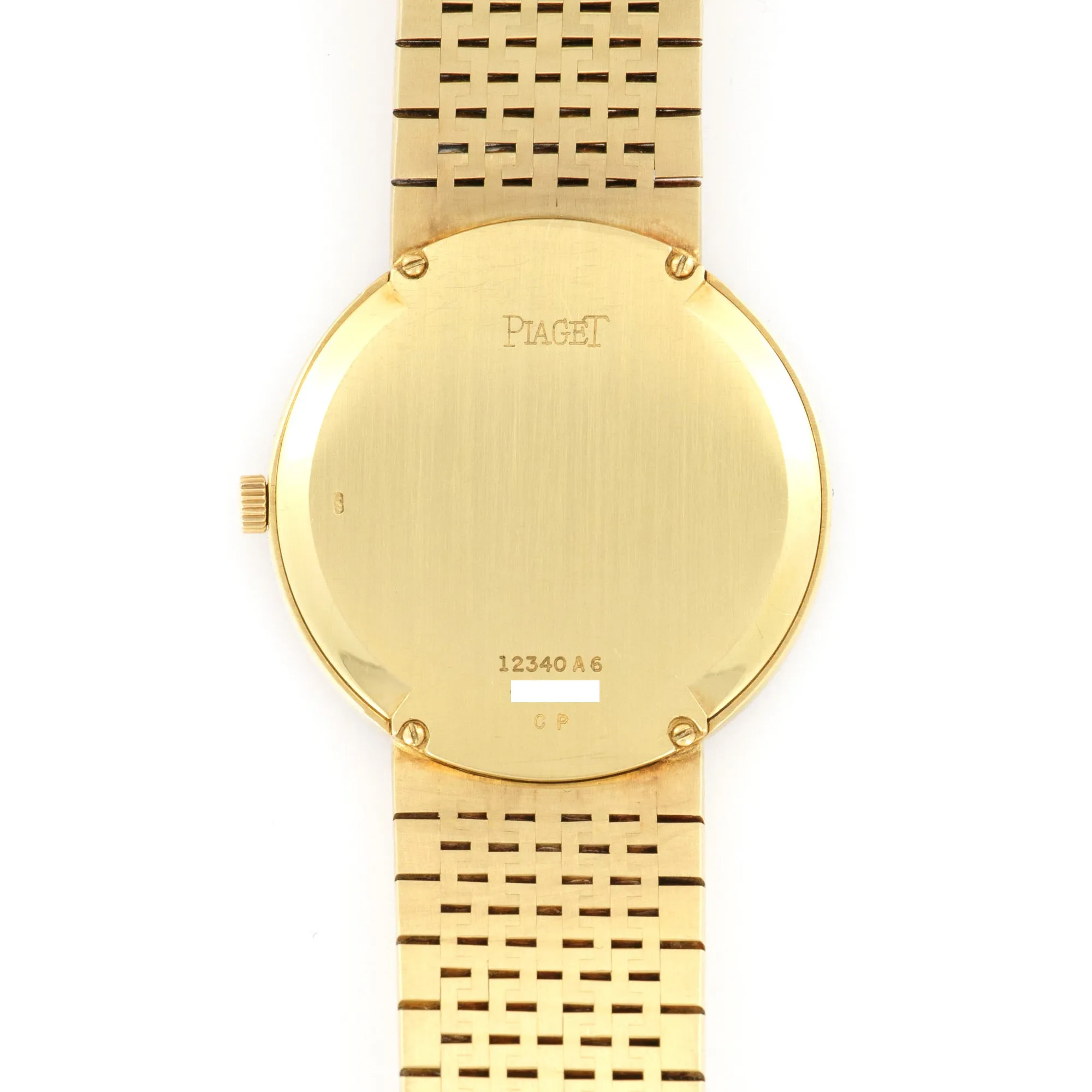Piaget Yellow Gold Diamond & Onyx Watch