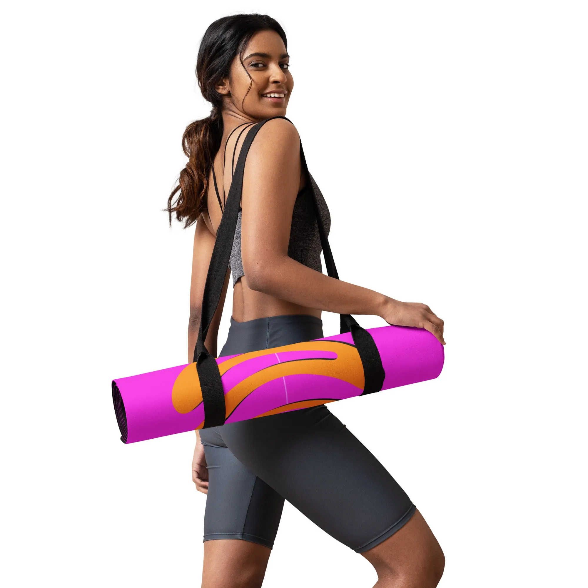 Pink and Gold Align Yoga mat