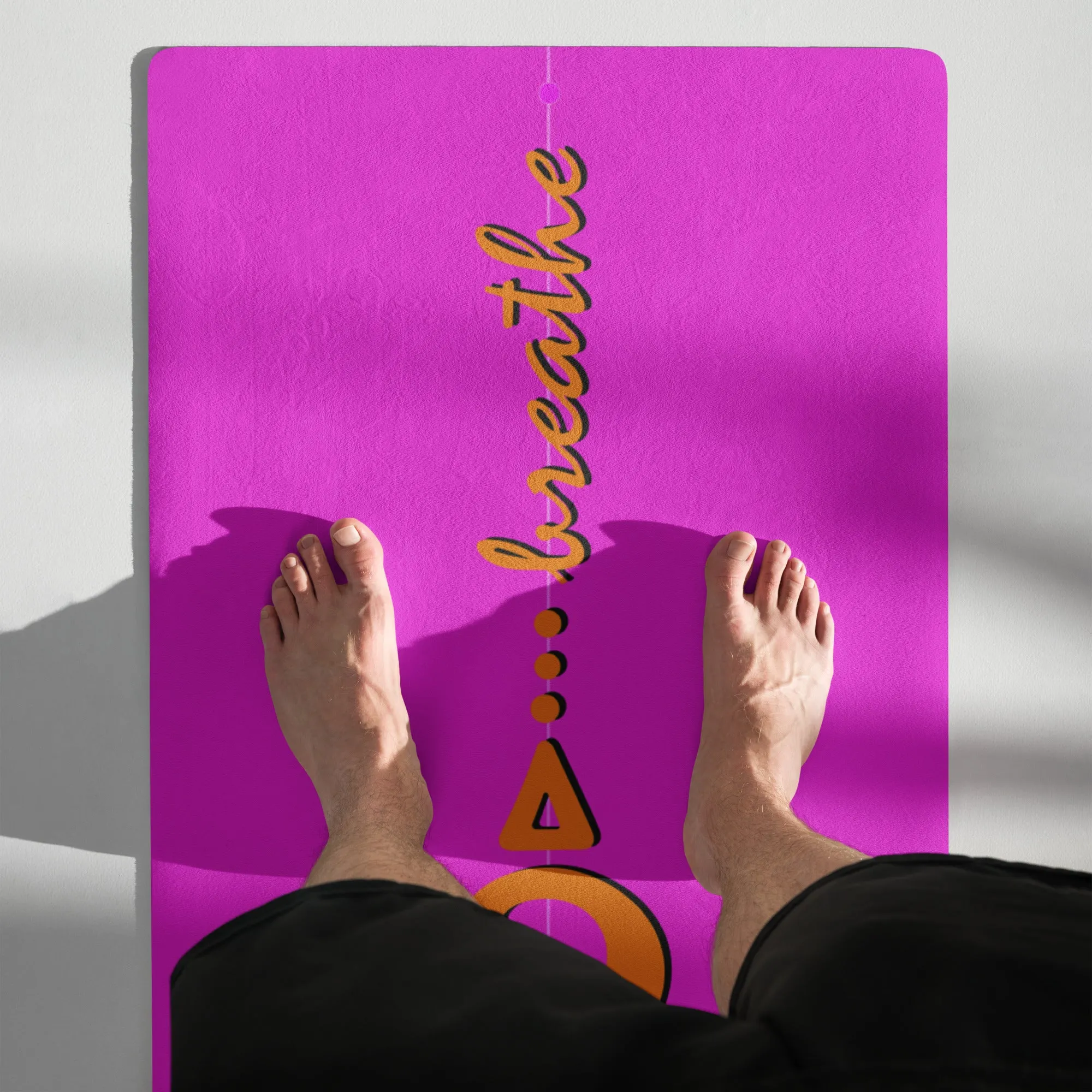 Pink and Gold Align Yoga mat