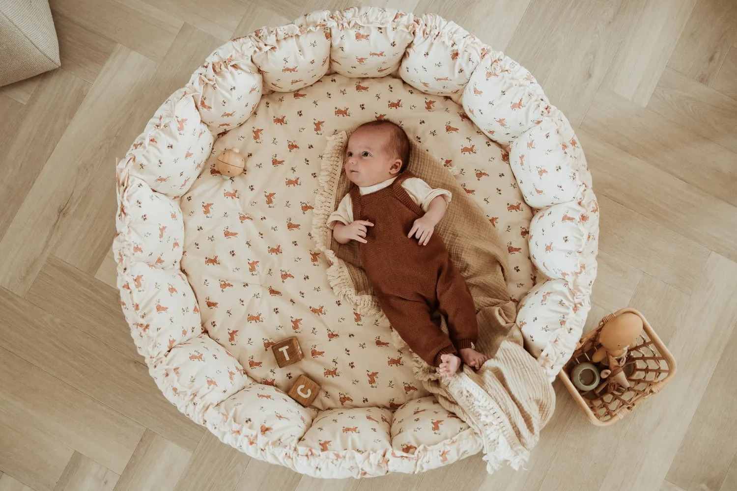 Play&Go Bloom Rabbit organic babymat (Min of 1, multiples of 1)