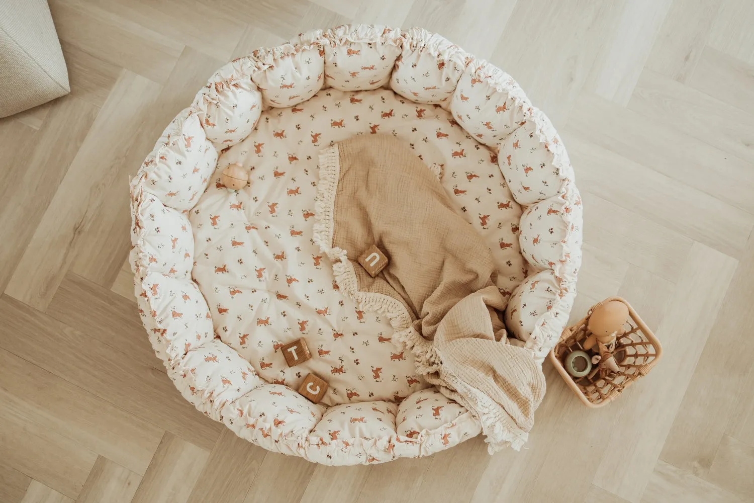 Play&Go Bloom Rabbit organic babymat (Min of 1, multiples of 1)