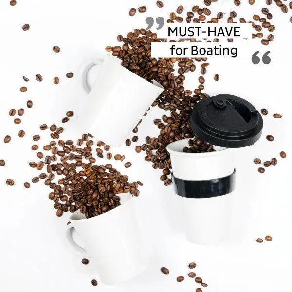 Porcelain To-Go Cup with Black Pad By Silwy