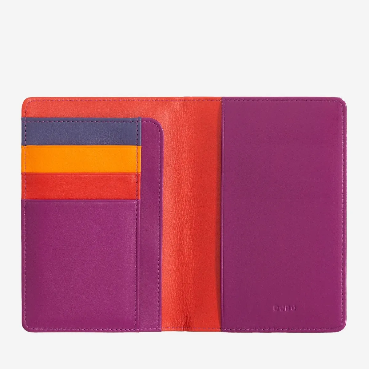 Porta Passaporto Dudu Bags in Pelle Colorful con RFID Fucsia