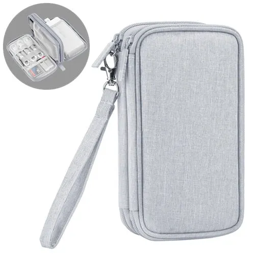 Portable Digital Storage Bags Organizer USB Gear Cables Wires Charger Power Battery Zipper Phone Bag Case Accessories Item
