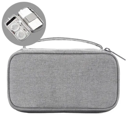 Portable Digital Storage Bags Organizer USB Gear Cables Wires Charger Power Battery Zipper Phone Bag Case Accessories Item