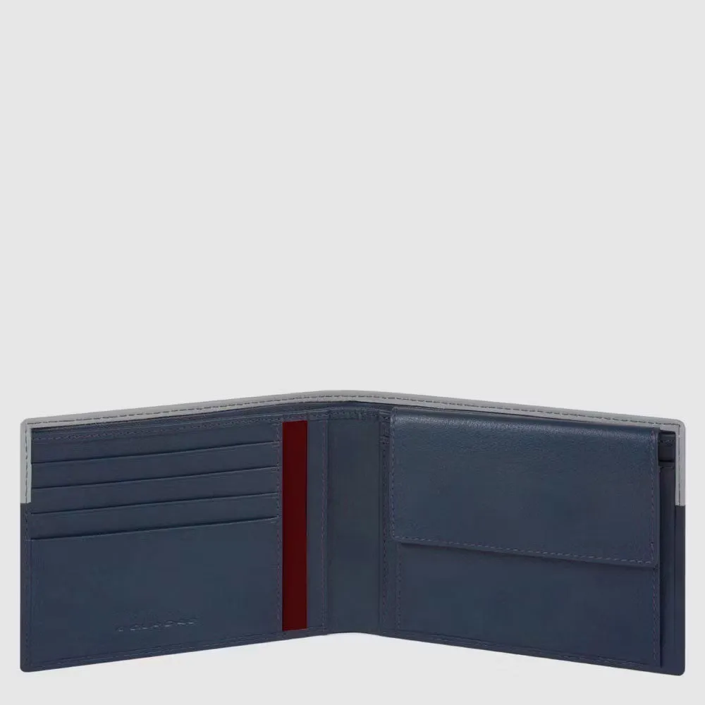 Portafoglio da Uomo con Porta Monete Urban Grigio e Nero