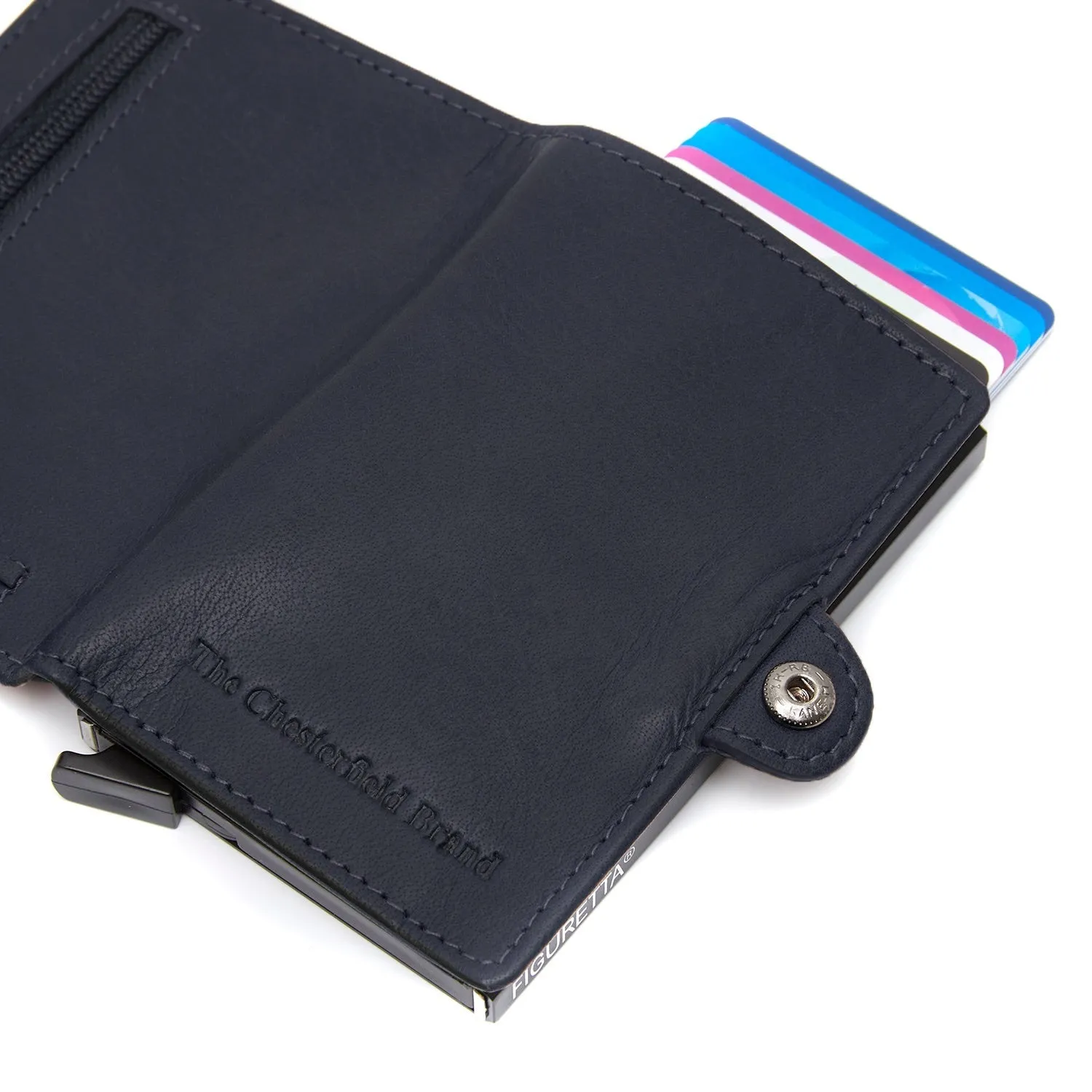Porte-cartes en cuir - The Chesterfield Brand Baldwin marine