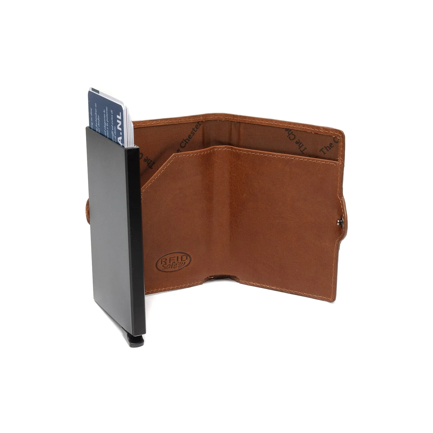Porte-cartes en cuir - The Chesterfield Brand Francis cognac