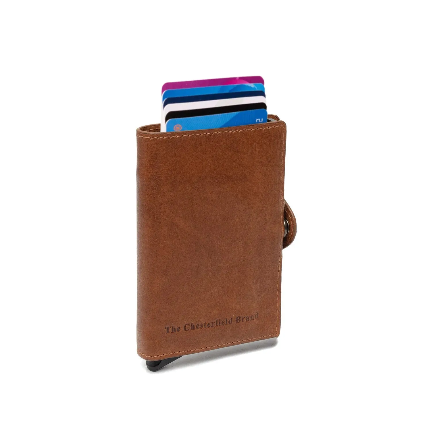 Porte-cartes en cuir - The Chesterfield Brand Francis cognac