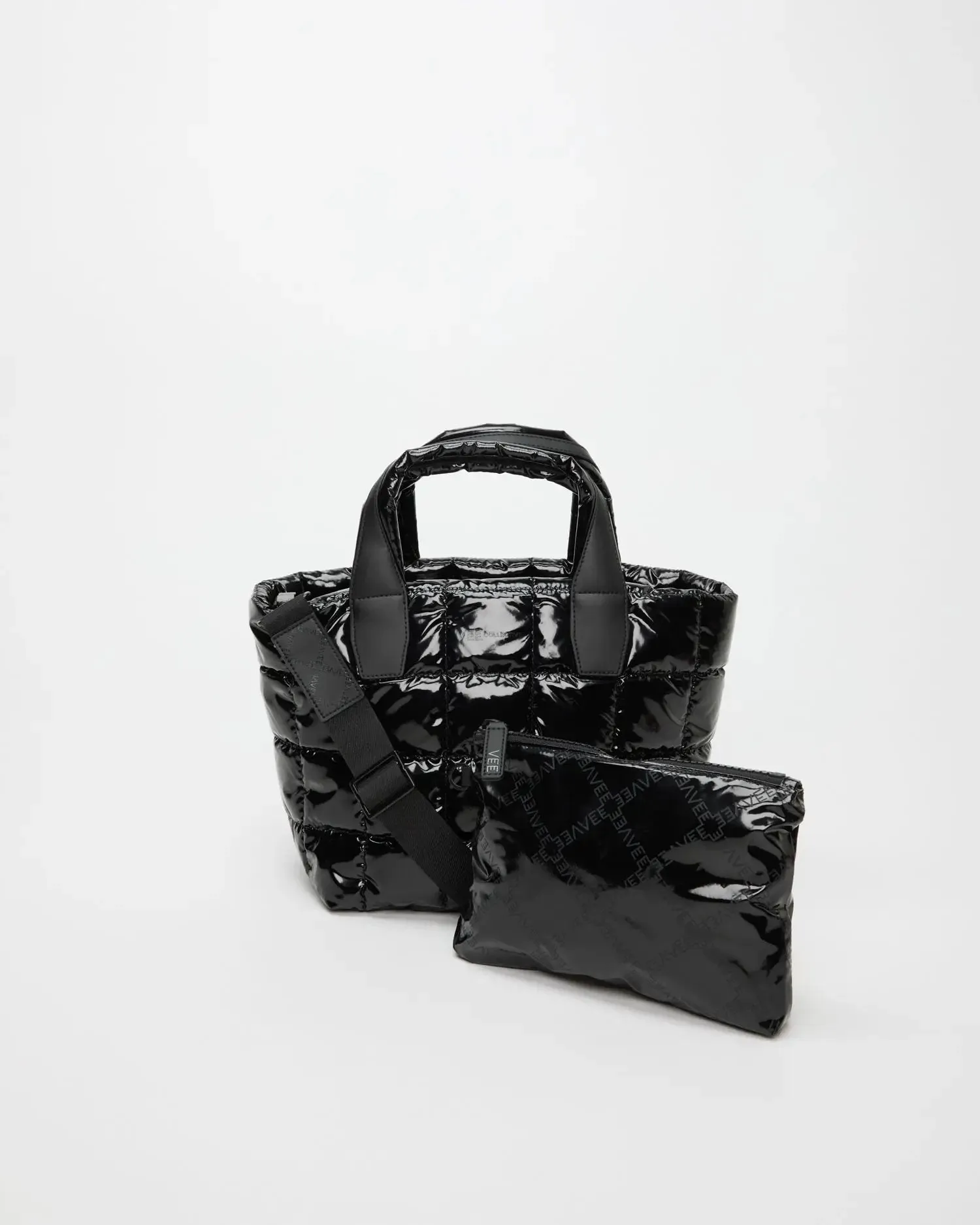 Porter Tote Small in Black Vinyl
