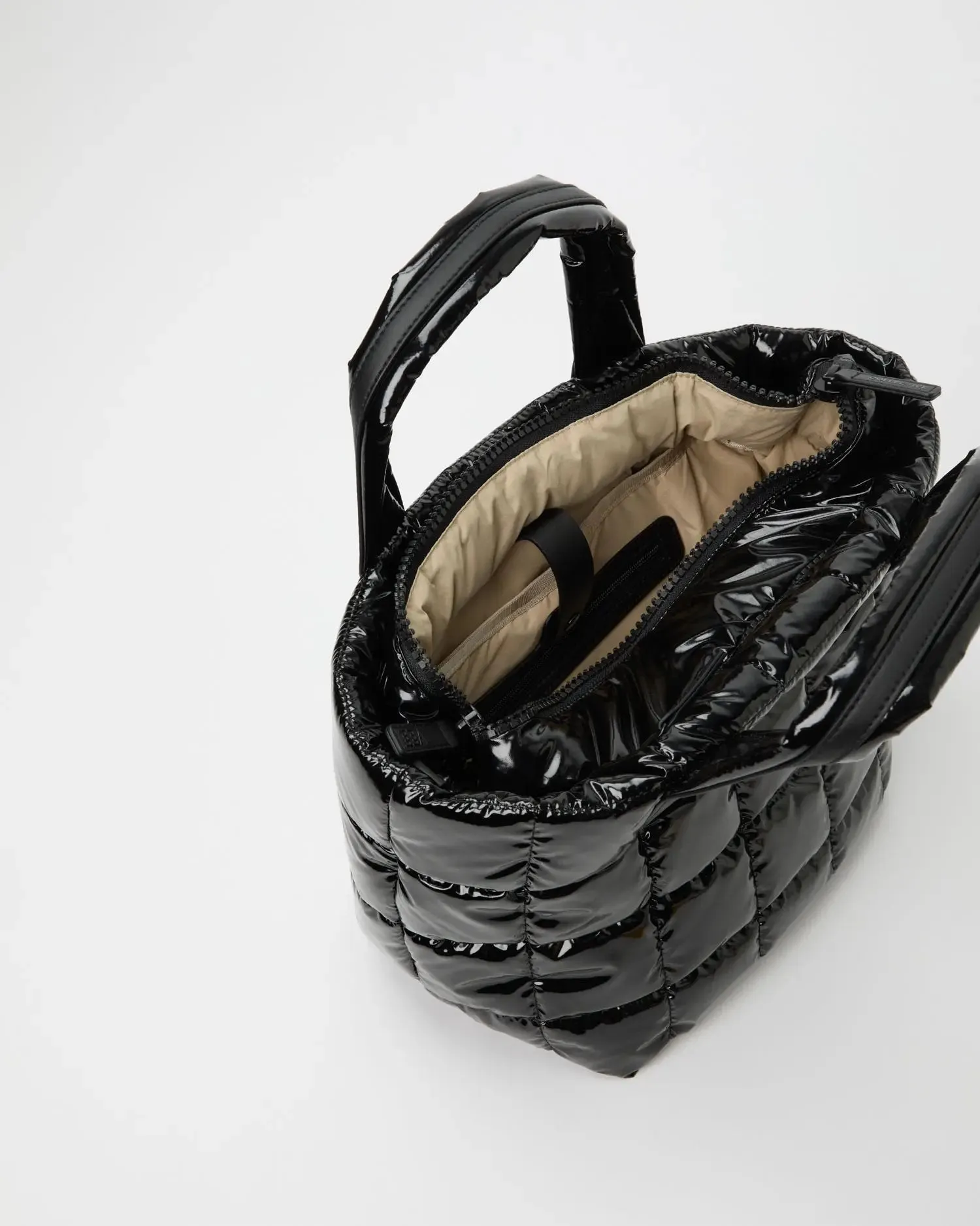 Porter Tote Small in Black Vinyl