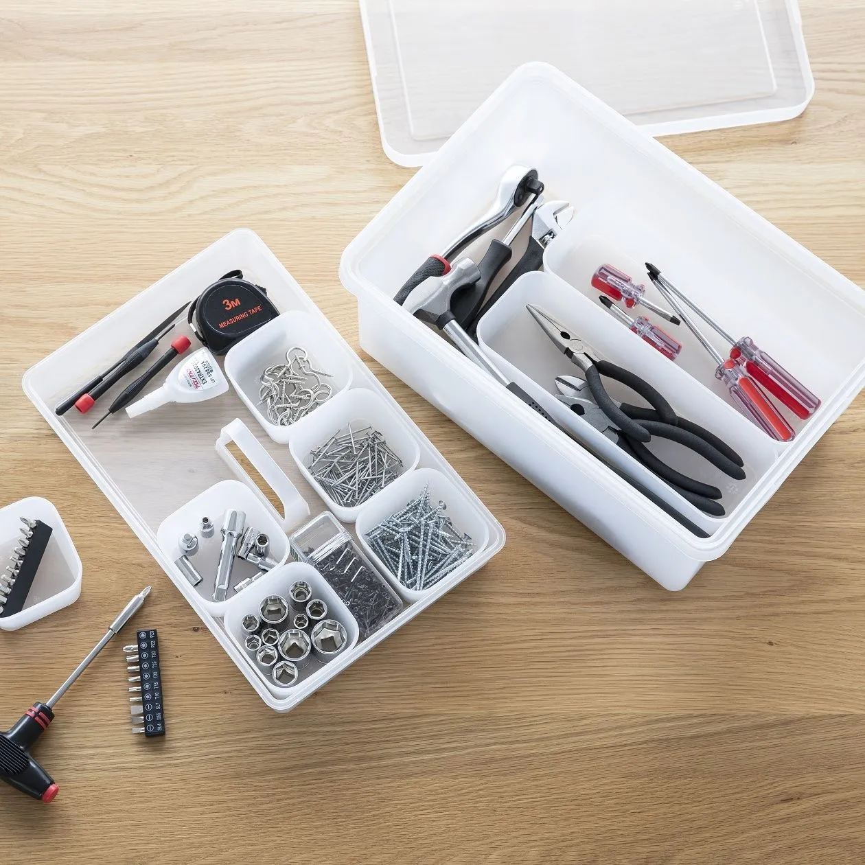 PP Storage Box Lid, W37.5 X D25.5 X H2.5Cm