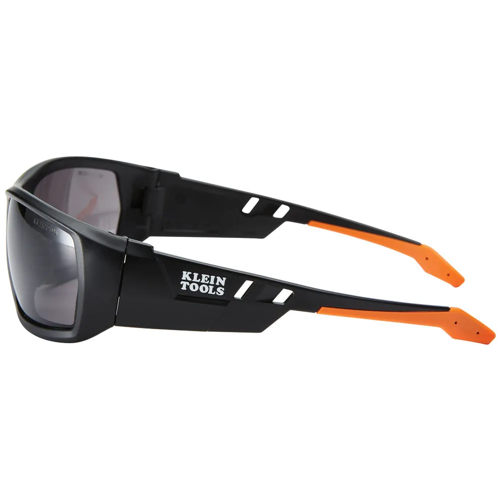 Professional Safety Glasses, Full Frame, Gray Lens