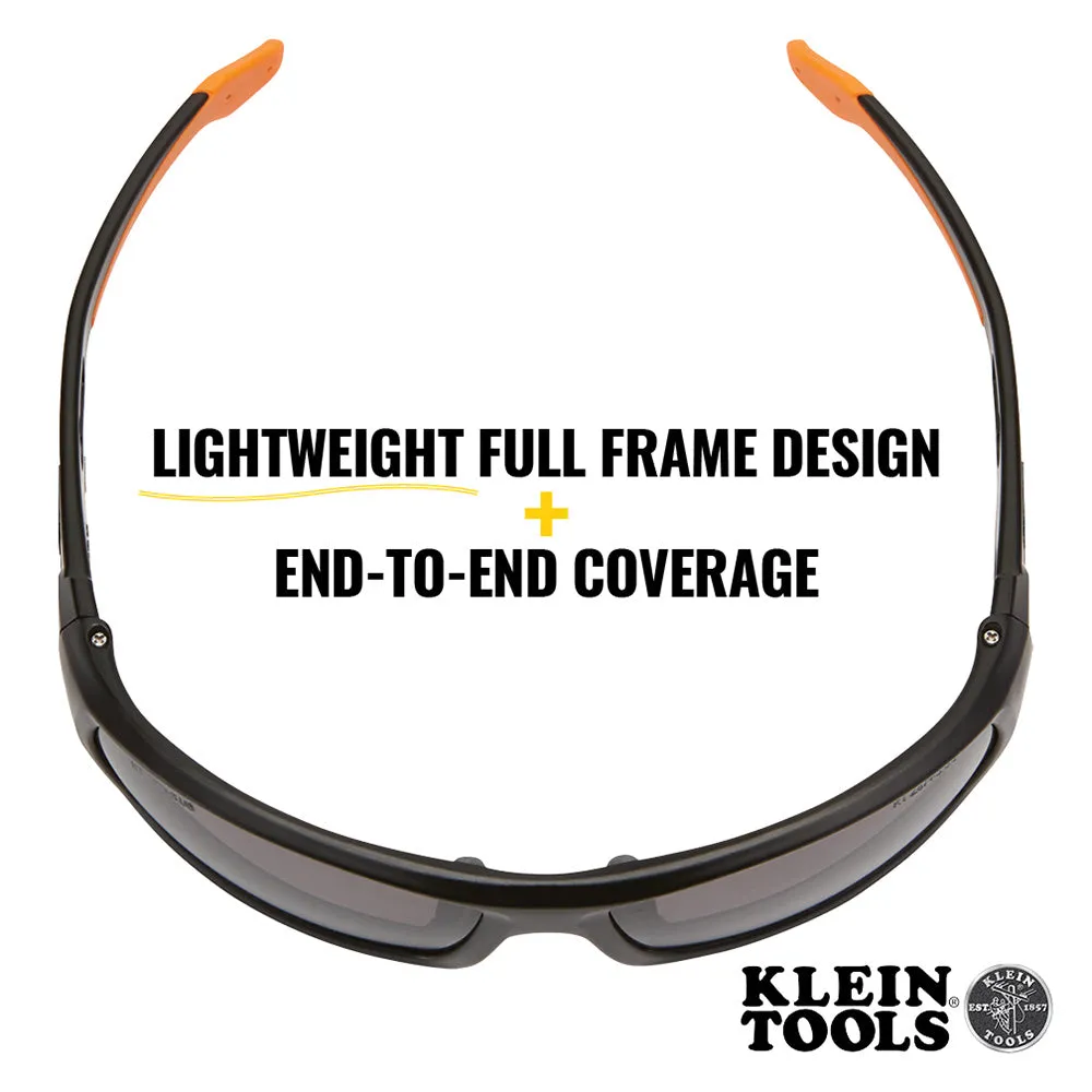 Professional Safety Glasses, Full Frame, Gray Lens
