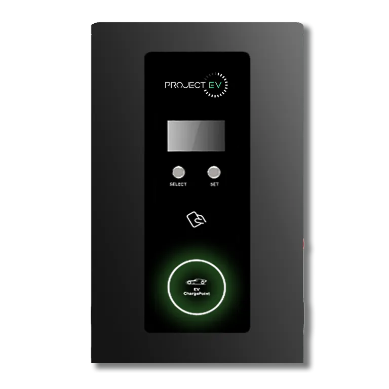 Project EV EVA-07D-SE-W 7.3kW Pro Earth Wall AC Electric Vehicle Charger Dual Gun RFID (63A Single Phase)