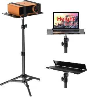 Projector Stand Adjustable Height from 45 cm to 115 cm with Folding Plate- new but scruffy box